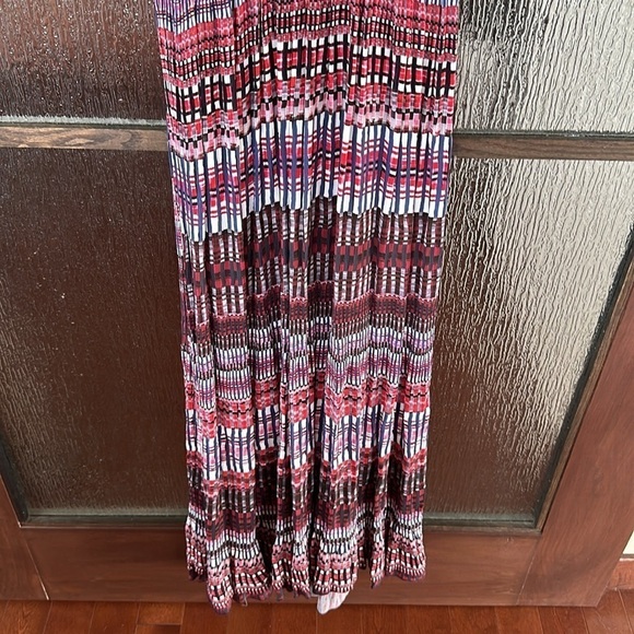 Saloni printed long dress size US 2 or small. - Picture 7 of 11